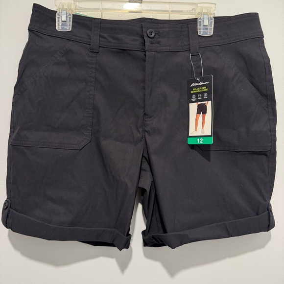 Eddie Bauer Pants - Eddie Bauer Rolled Hem Bermuda Shorts Adult Womens Size 12 Black